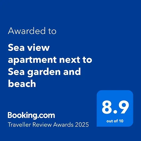 Апартамент Sea View Next To Sea Garden And
